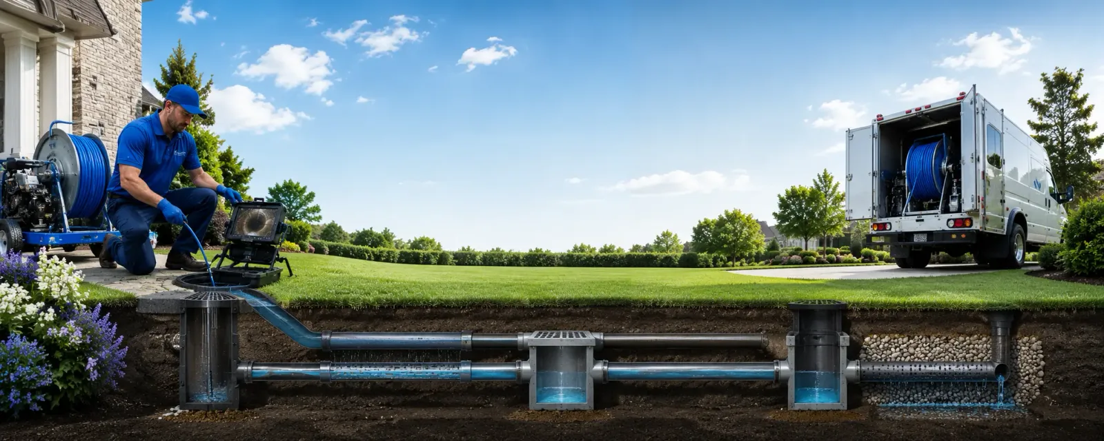Outdoor drain cleaning information for Stollings, WV